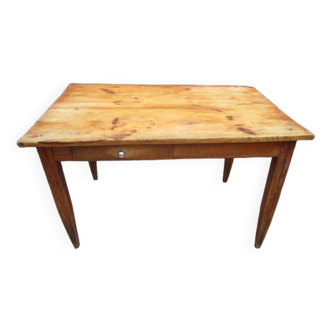 Antique wooden farmhouse table