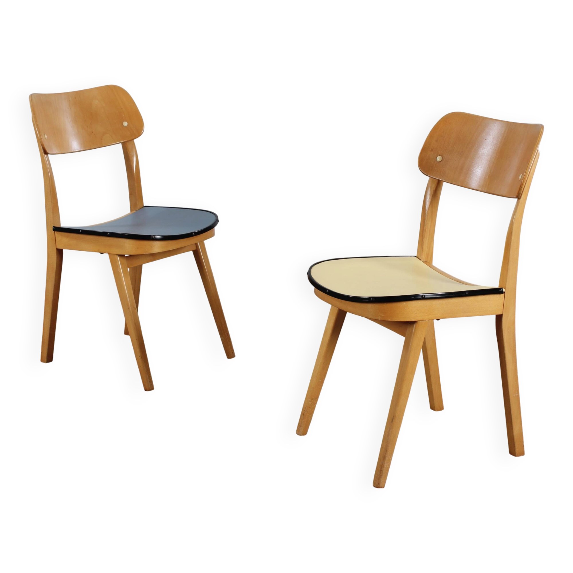 50s kitchen chairs 2-piece set rockabilly vintage design