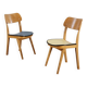 50s kitchen chairs 2-piece set rockabilly vintage design
