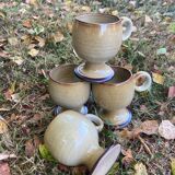 Tasse en grès vintage ronde