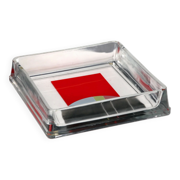 Vide-poches en verre vintage, design d’Eugenio Carmi, Italie 1999