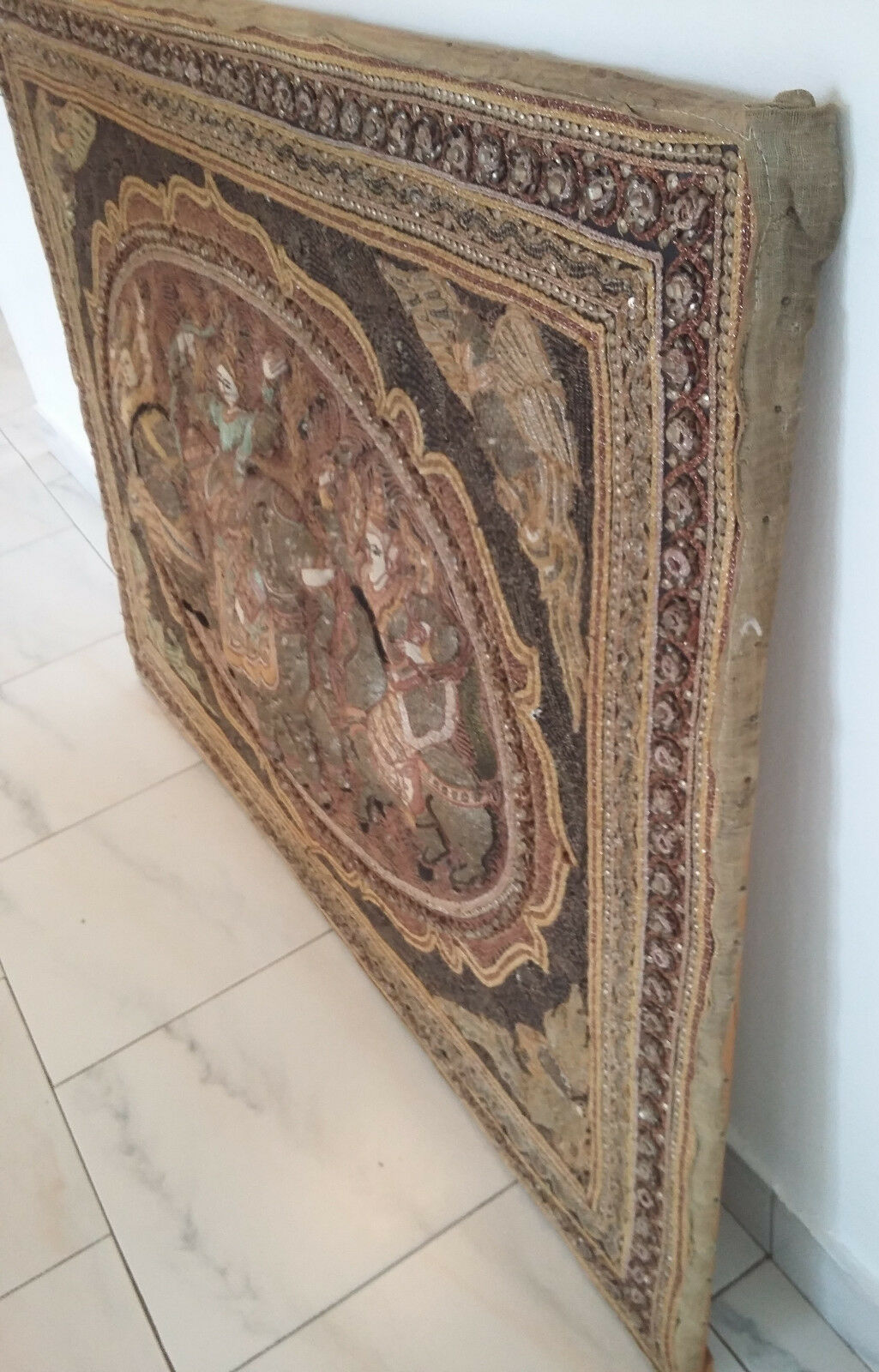 Wall tapestry, Asian embroidery