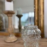 Set of 4 modern pendant lights with antique globes