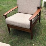 Scandinavian teak lounge set, 1960s