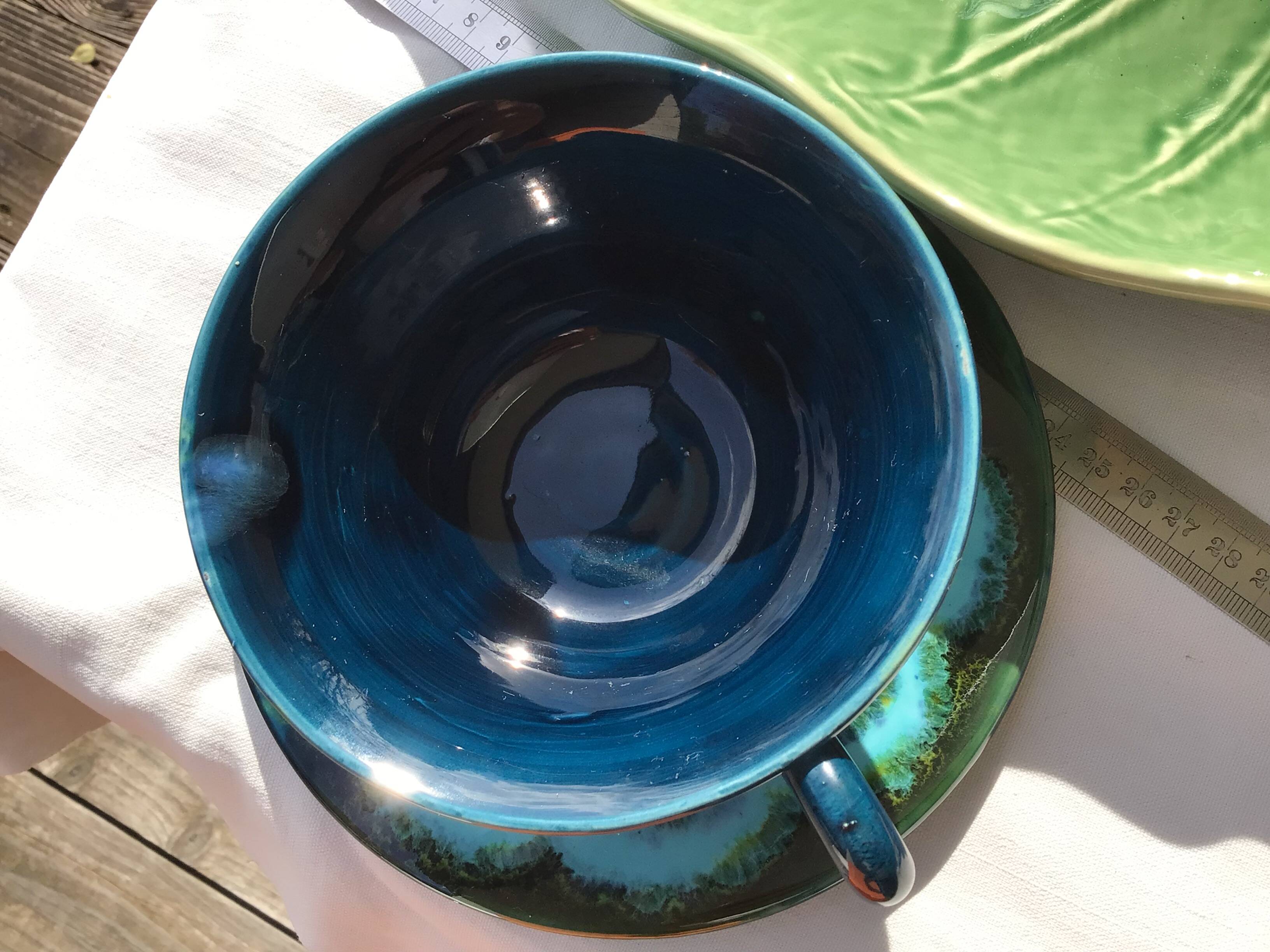 Deep blue Vallauris teacup