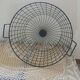 Black metal basket