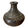Old lamp base vintage brown glazed stoneware soliflore