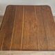 Square art deco dining table in solid wood