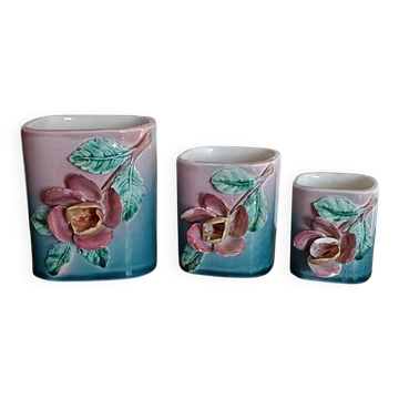 3 Fives Lille slipware pots