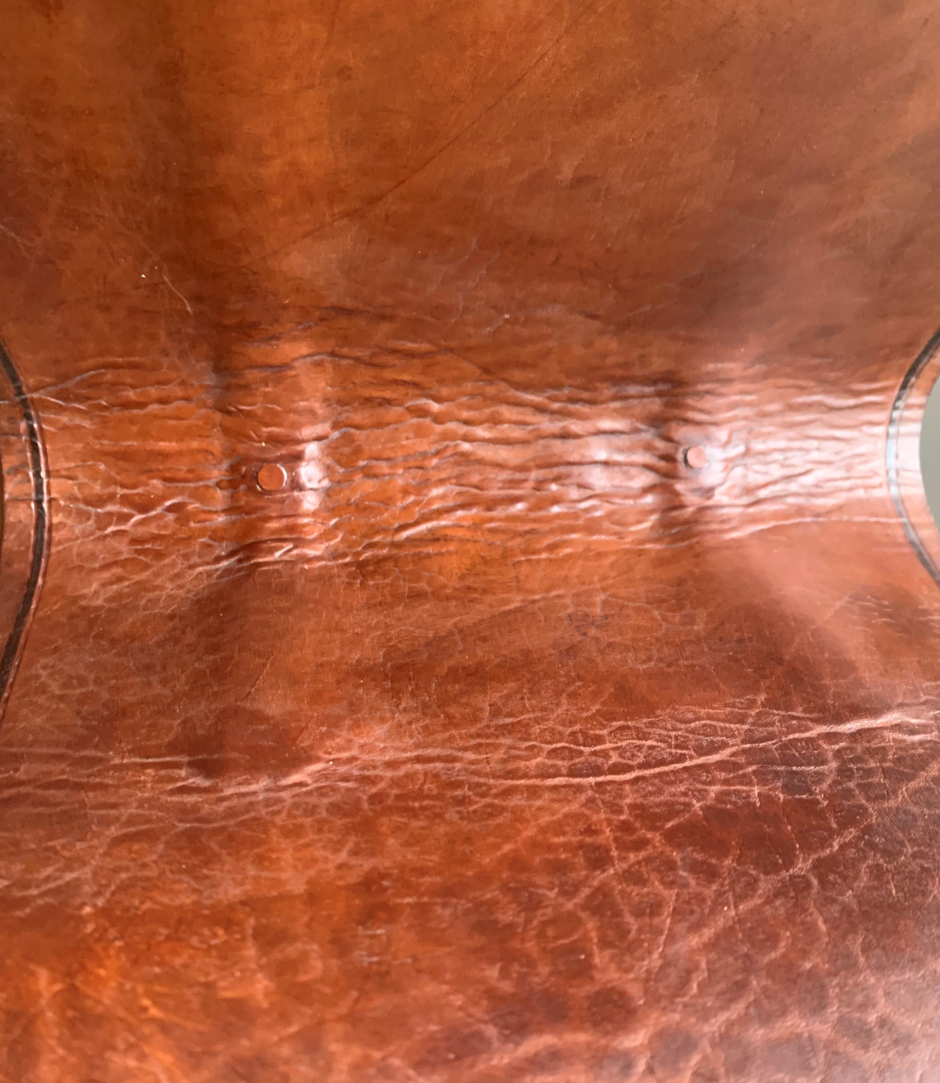 Leather magazine door 60s signed Jean Roc Dunkerque