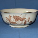 Gien earthenware salad decoration of foliage