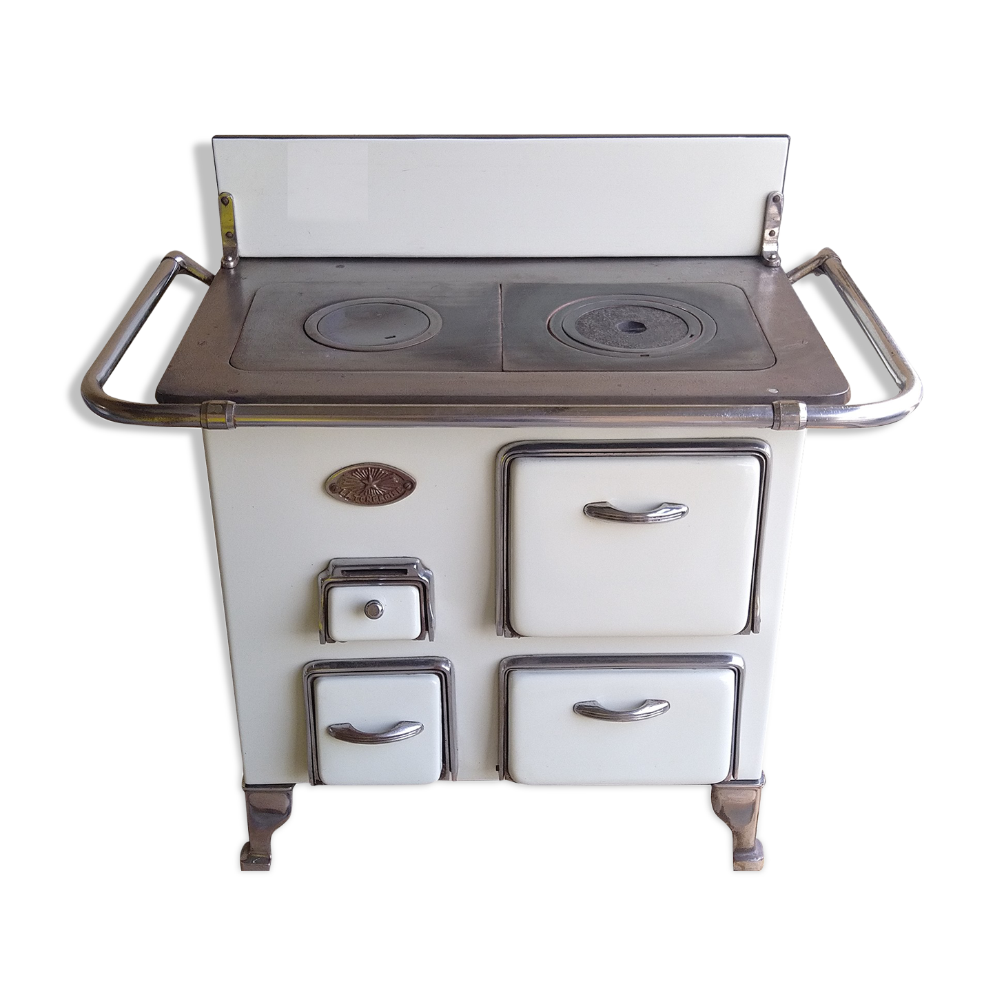 Industrial wood stove with oven - La Tongroise