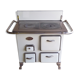 Industrial wood stove with oven - La Tongroise