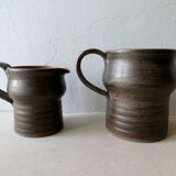 Lot of 2 pitchers in sandstone