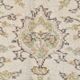 5x9 Light Green & Beige Madallion Corners Vintage Rug, 166x268Cm
