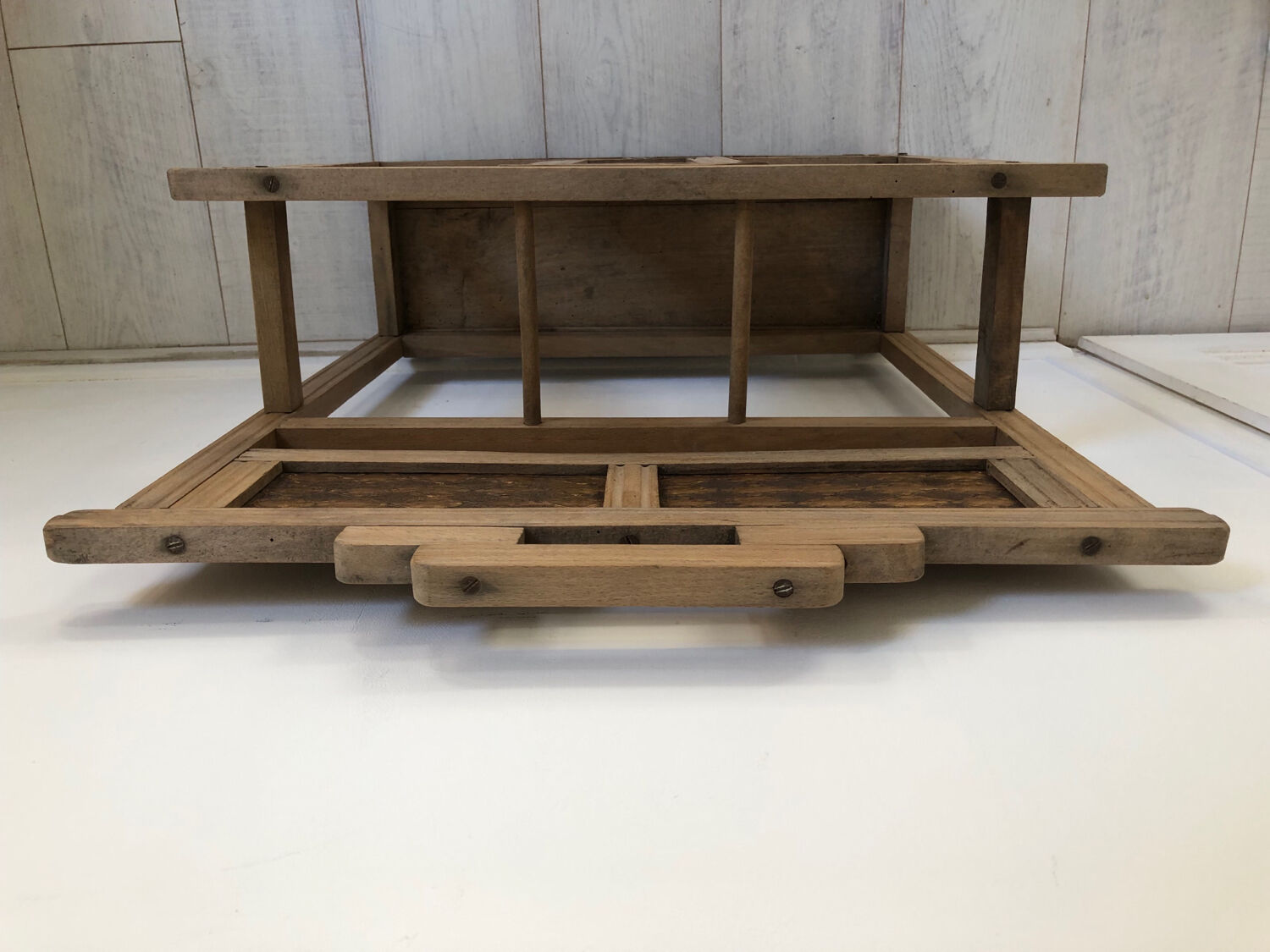 Antique wooden umbrella stand