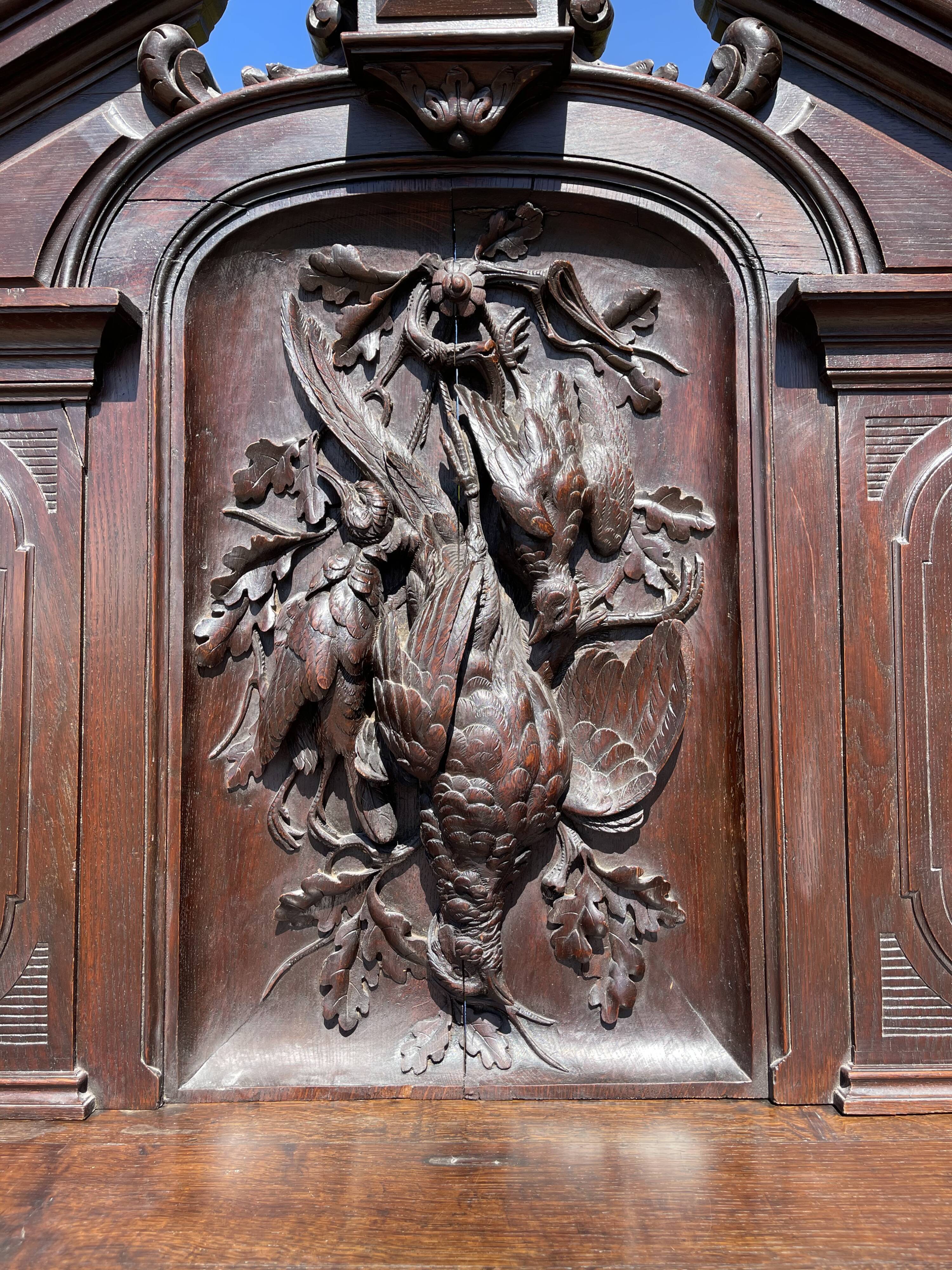 Hunting Buffet in Oak Renaissance Style
