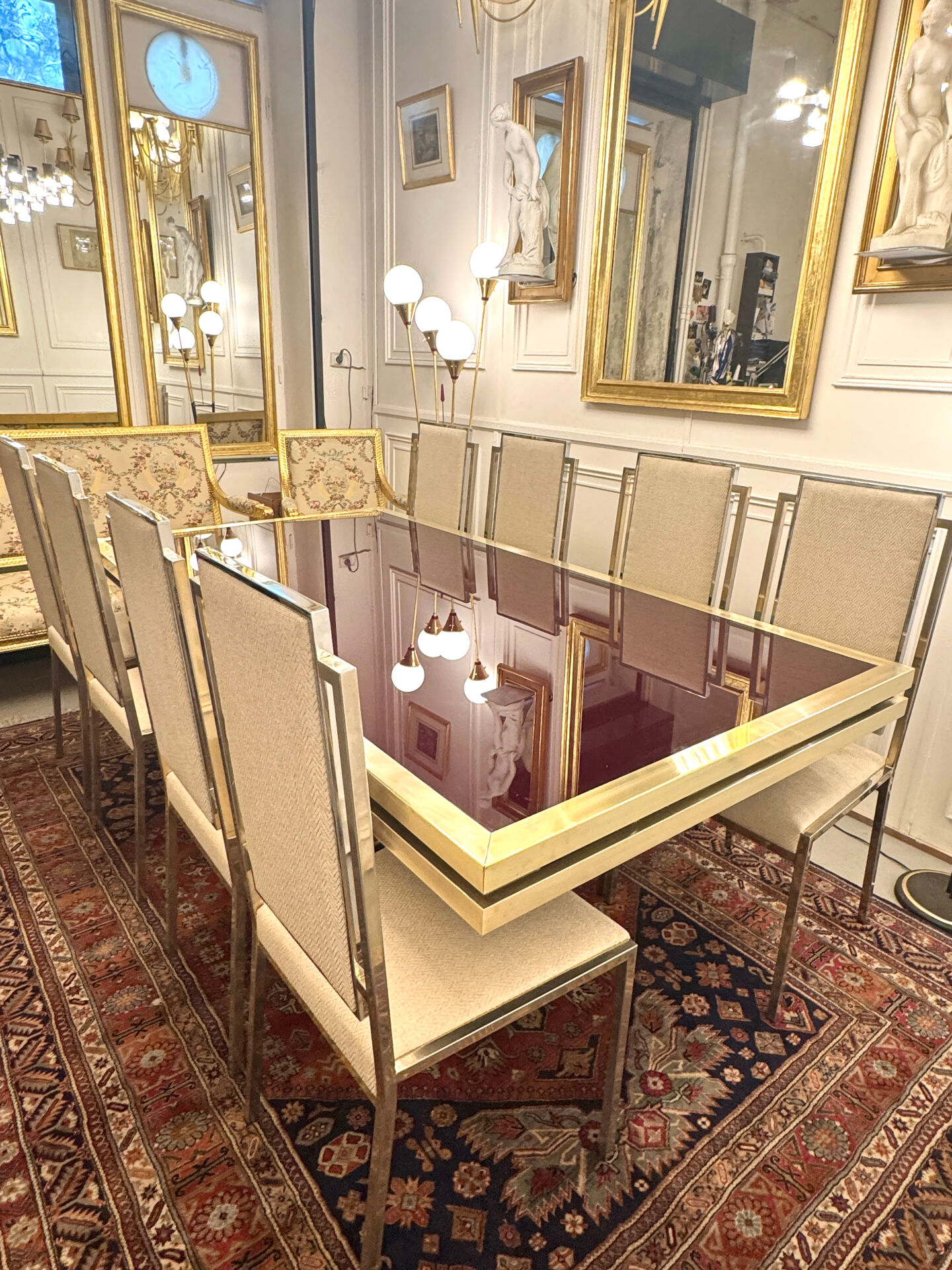 Table de salle à manger/d'entrée Sinopoli années 1970