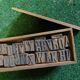 Alphabet box in print letters