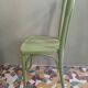 English green bistro chair