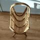 Handmade rattan magazine holder 1960