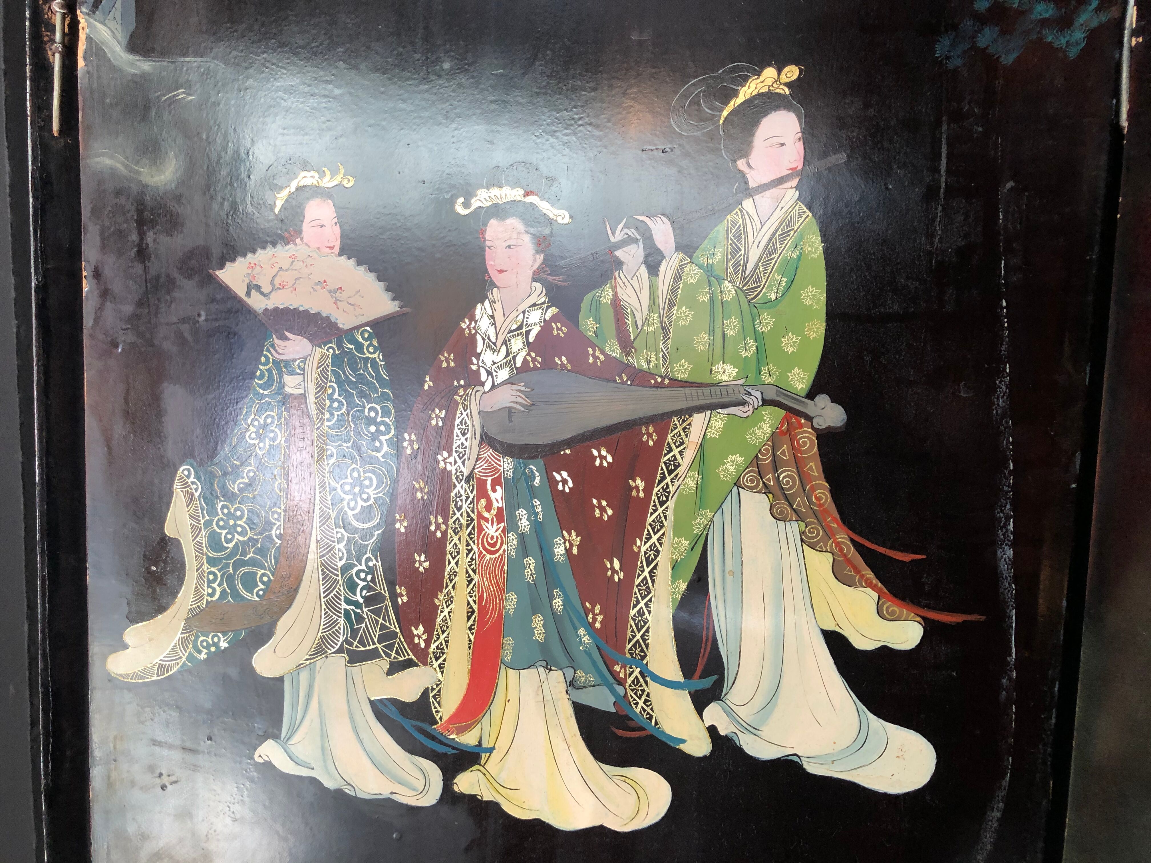 Chinese screen at the end of 19th