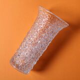 Pressed Glass Vase by Václav Hanuš / Libochovice / Czech Republic / 1970