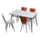 Kitchen table and chairs set by André Sornay, Lyon 1955
