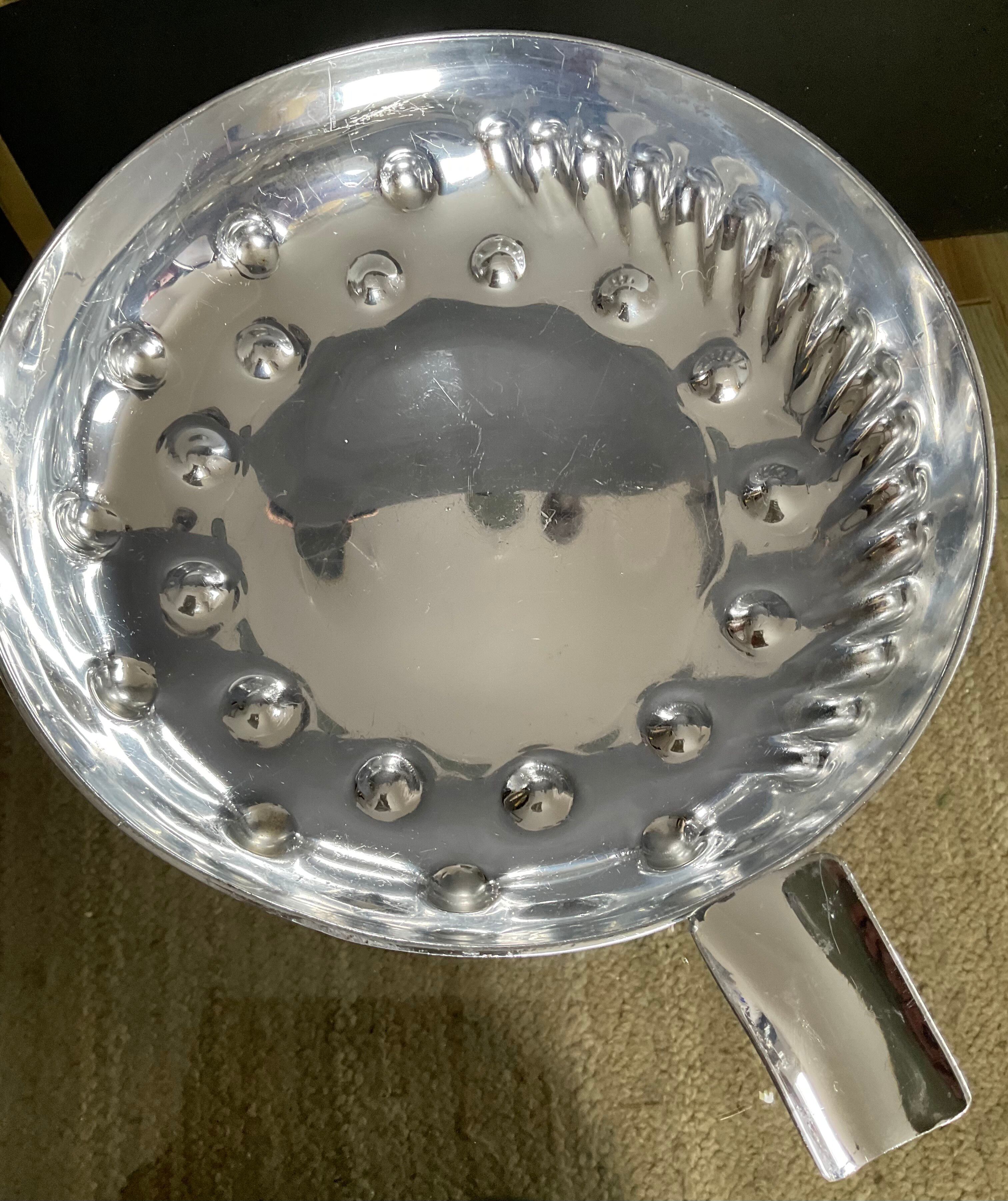 Vintage XXL aluminium ashtray