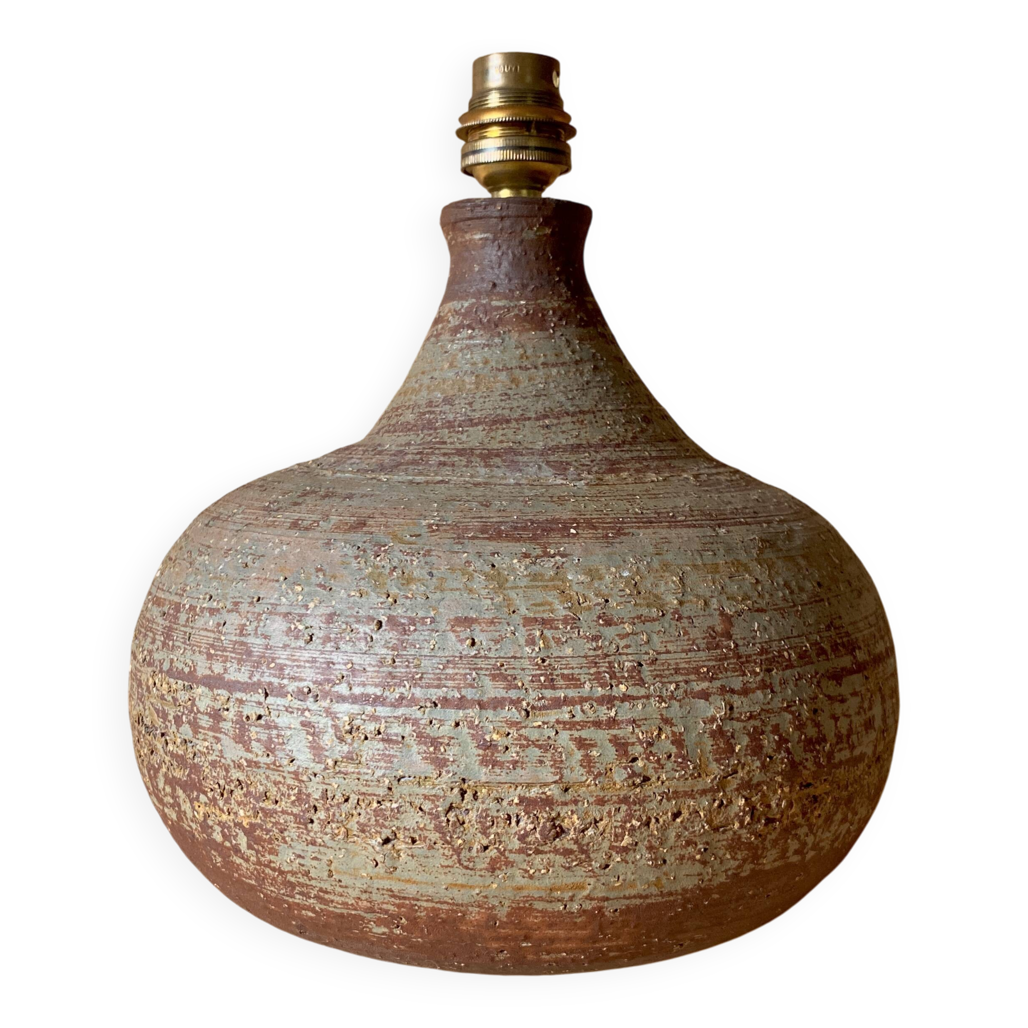 Pied de lampe grès , J.Pouchain Dieulefit