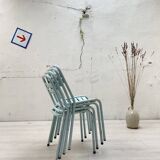 Set of four Tolix T2 chairs, circa 1950.