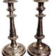Pair of antique silver candelabras, first half of the 20th century