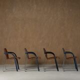 Vintage A 320 Armchair by Wulf Schneider & Ulrich Boehme for Thonet 1980s in Polarity Velvet (set of 3)