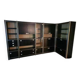 Living Library black wood and metal