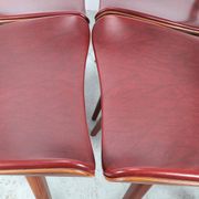 Vintage teak wooden ladder chairs, 1960s