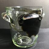 Signed glass ice bucket