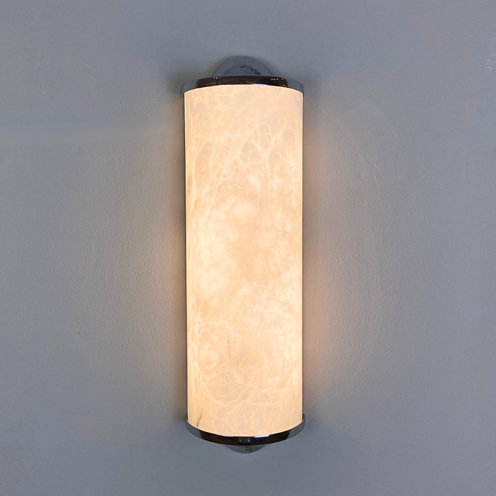 Alabaster Wall Sconce from Eclipsi, Spain, 1990s