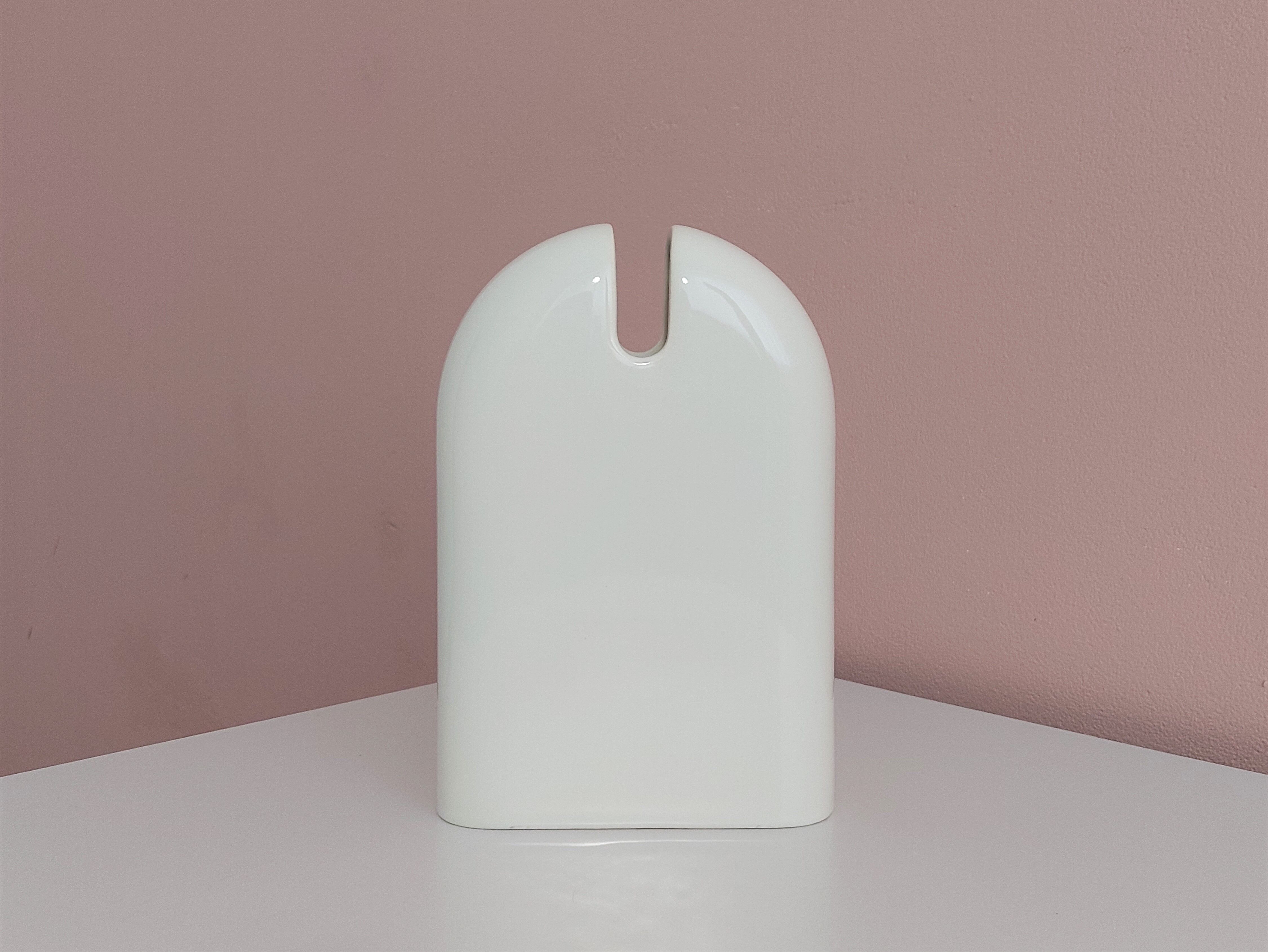 Postmodern Ceramic Vase by Pino Spagnolo for Sicart, 1980's