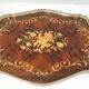 Plateau de service Italian Sorrento Novelty Inlaid Wood Works /vintage