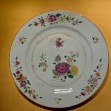 Compagnie des Indes, 18th century porcelain plate with peonies