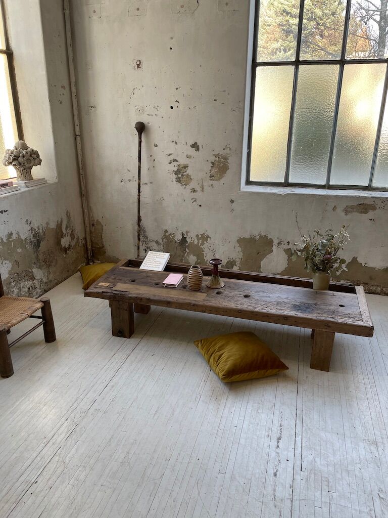 Brutally artisanal oak coffee table