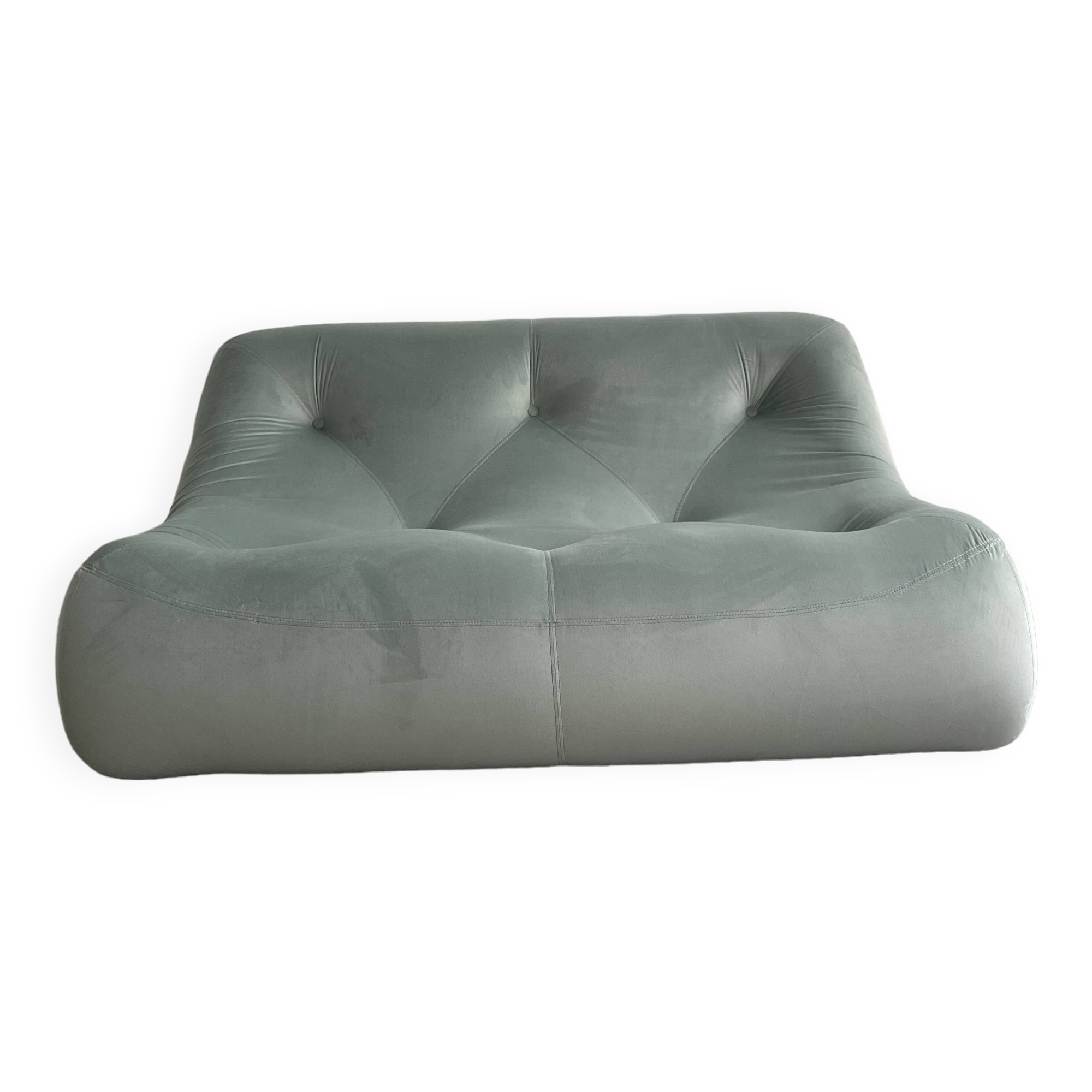 Kali green 2-seater sofa by Michel Ducaroy for Ligne Roset