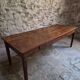 Table à manger de ferme française ancienne avec deux tiroirs | Chêne & pin | vers 1850–1900