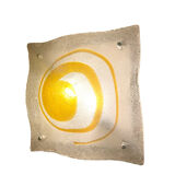 Mazzega two-tone Murano glass wall lamp, Italy 1970
