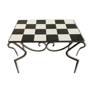 table basse en fer forgé