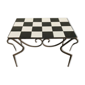 Wrought iron coffee table