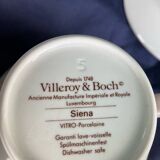 Tasses et sous-tasses à café Villeroy et Boch modèle Siena