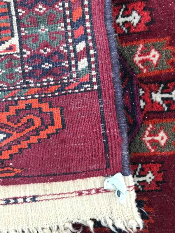 Tapis ancien Turkmen Afghan fait main 137X198 CM