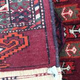 Tapis ancien Turkmen Afghan fait main 137X198 CM