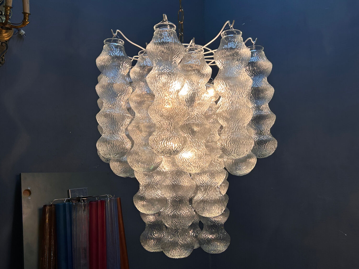 Murano Glass Bubble Chandeliers, Italy, 1980s – Set of 2